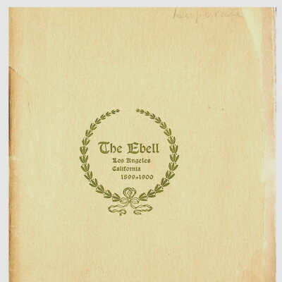 The Ebell 1899-1900