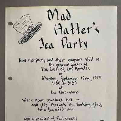 Events 1994 Mad Hatter's Tea Party