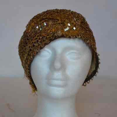 Sequin covered cloche