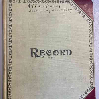Art and Travel minute book 1929-1936
