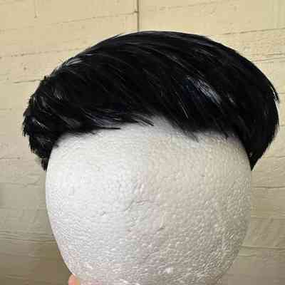 Hat, Feathered Cocktail Hat with open Top