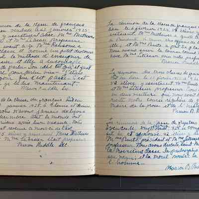Excerpt from 1920-1936 minute book