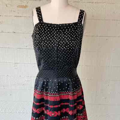 Beaded cocktail dress with matching scarf