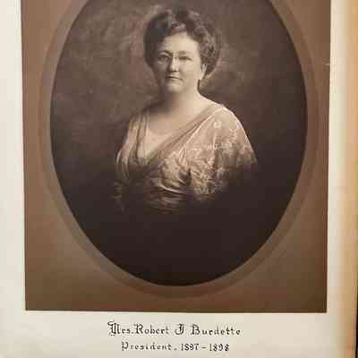 Clara B. Baker (Mrs. Robert J. Burdette): President 1897-1898