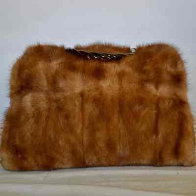 Mink muff bag