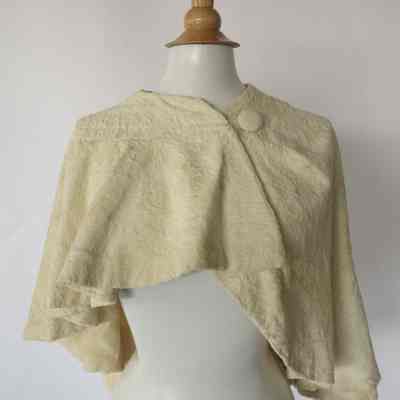 Faux Persian lamb capelet