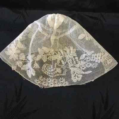 Lace christening bonnet