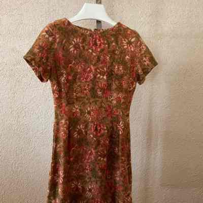 Short sleeve floral printed sheath