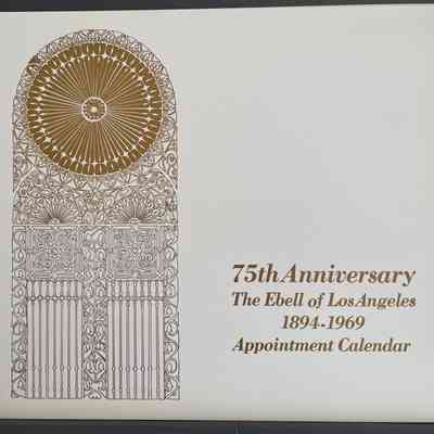 75th Anniversary 1894-1969 Appointment Calendar