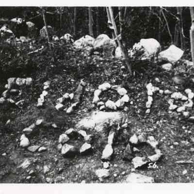 Photo 5: Eldora rock sign. Photo postcard.