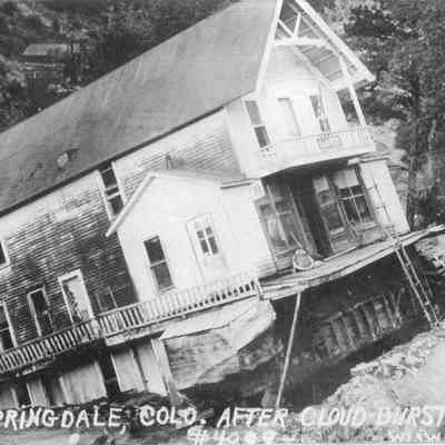 3. Store, Springdale, Colo. After Cloud Burst, Sept. 9, 1913 #4009 Wiswall