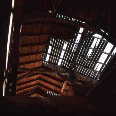 6. Modoc Mill roof 1978: color slide