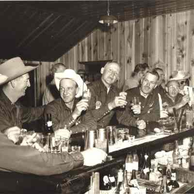 21: Roundup Riders at work, Duck Lake west of Georgetown, July 1951