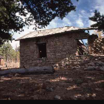 12. Store house at Modoc Mill site 1978: color slide