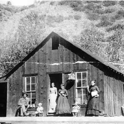 3. Miner's home and family: 8.5"x11" print and digital