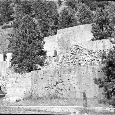 Lefthand Canyon, mill foundation, photo 1
