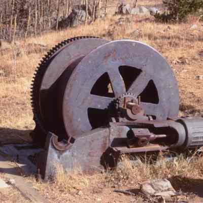 3. Abandoned hoist engine: 8"x10" color print
