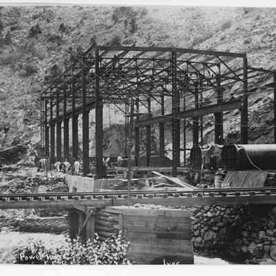 3. Power House construction, Boulder Canyon: 5"x7" photo
