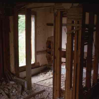 10. Interior of house at Big Five: color slide