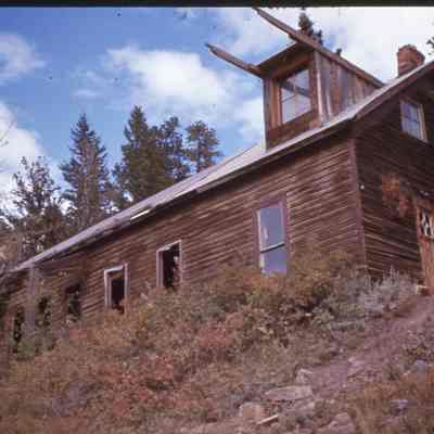 2. Old building, Ward, Colo. 1976: color slide