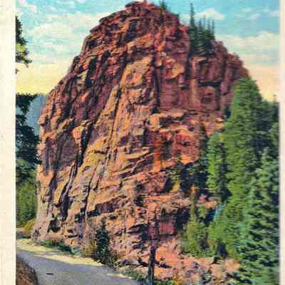 8. Castle Rock, 604, Boulder Canon, Boulder, Colorado: Hand-colored