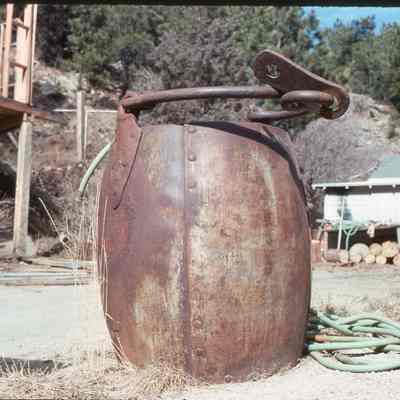 10. Ore bucket near Gold Hill, March 24, 1976: color slide