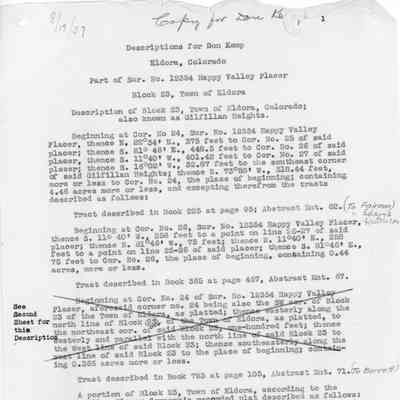 Tract descriptions - Eldora