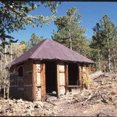 9. Shack at Modoc Mill site 1978: color slide