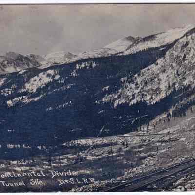 4. Continental Divide, Big Tunnel Site, D.&S.L.R.R: Moffat Tunnel site, Denver and Salt Lake Railroad