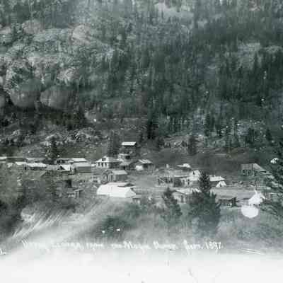 Photo 3: Upper Eldora, from the Mogul Dump. Sept. 1897, J.B. Sturtevant photo