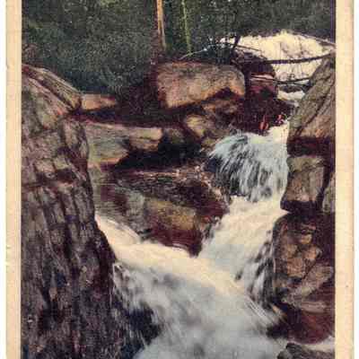 2. Chittenden Falls, Near Eldora, Boulder County, Col.: Fine &. Coulson, Hand-Colored