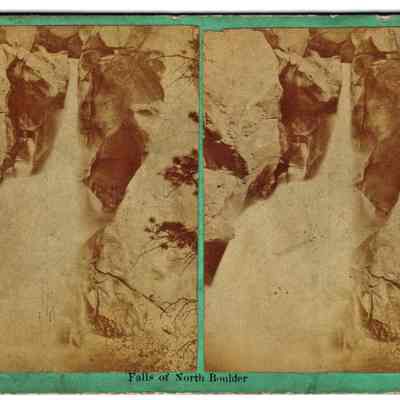 3. Mountain Scenery, Falls of North Boulder: Stereograph