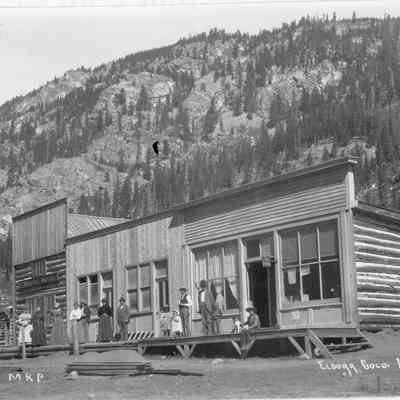 7. Eldora, Colo. No. 61. Photo shows hotel and post office 1899. J.B. Sturtevant photo.: 5"x7" print