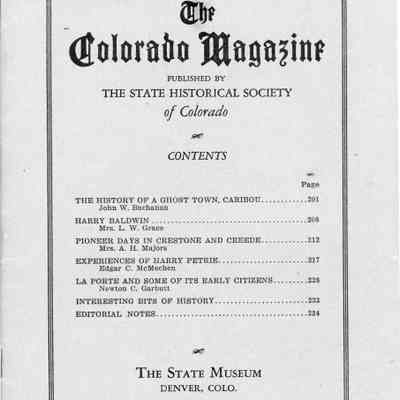 The Colorado Magazine Nov. 1944