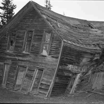 2. Remains of the Todd house in Caribou, Colorado: 2.25"x3.25" B&W negative