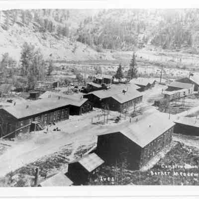 2. Construction Camp, Barker Meadows: Photo by Ives.
