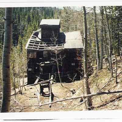 Photo 2: Mill on Tom Hendricks property at end of Travis Gulch in Gilpin County. Photo by Glenna Carline.