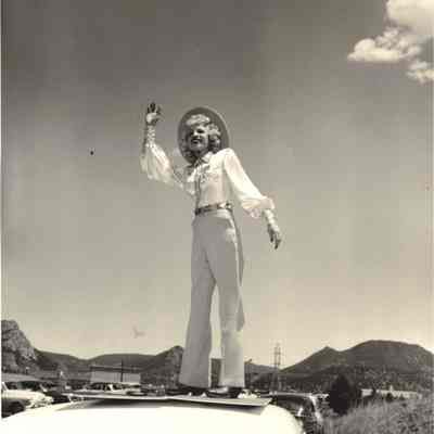 33.: Winnie West - In person, Estes Park, 7-10-54. Photo by Brachlow