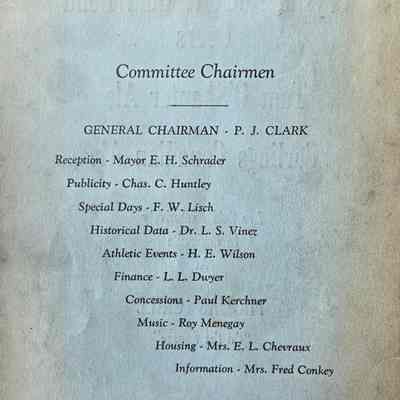 Committee Chairmen List