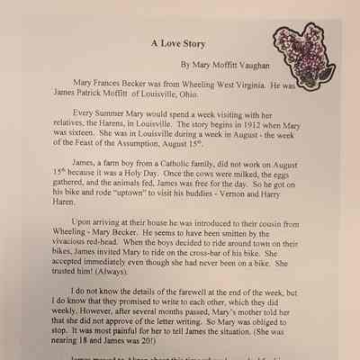 A LOVE STORY: Page 1 of 2