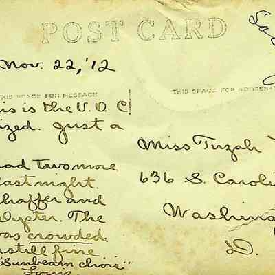 Back of postcard