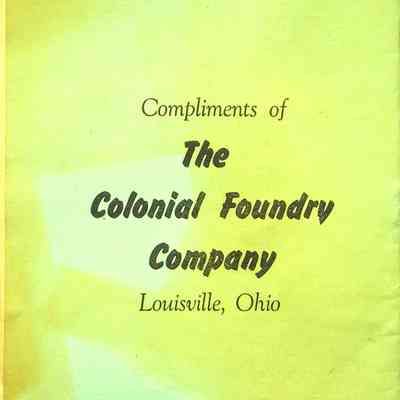 Back Cover _The Colonial Foundry Company: Business Advertisements