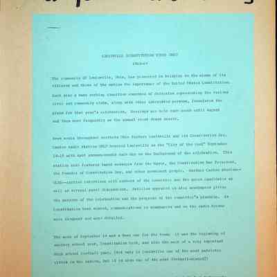 1964 Constitution Committee Scrapbook: Digital only