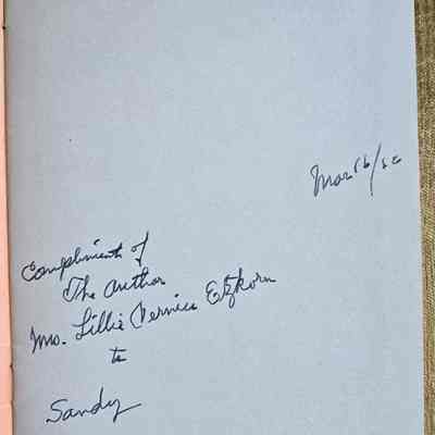 Author signed March 16, 1962
