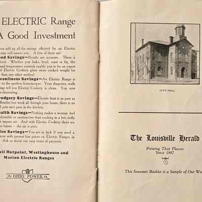 Business Advertisements. City Hall picture.