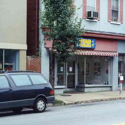 Storefronts on Washington Street