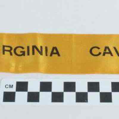 Yellow reunion ribbon marked 11th Virginia Cavalry"