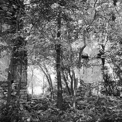 Old Stone Chapel or St. George's Chapel before clean up program