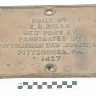 1927 bridge plaque