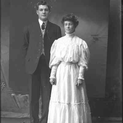 Unidentified man and woman